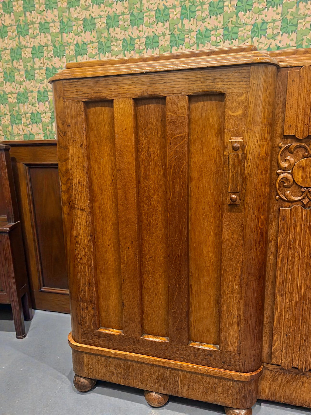 Art Deco Buffet Sideboard | Vintage 3 Drawer Deco Cabinet