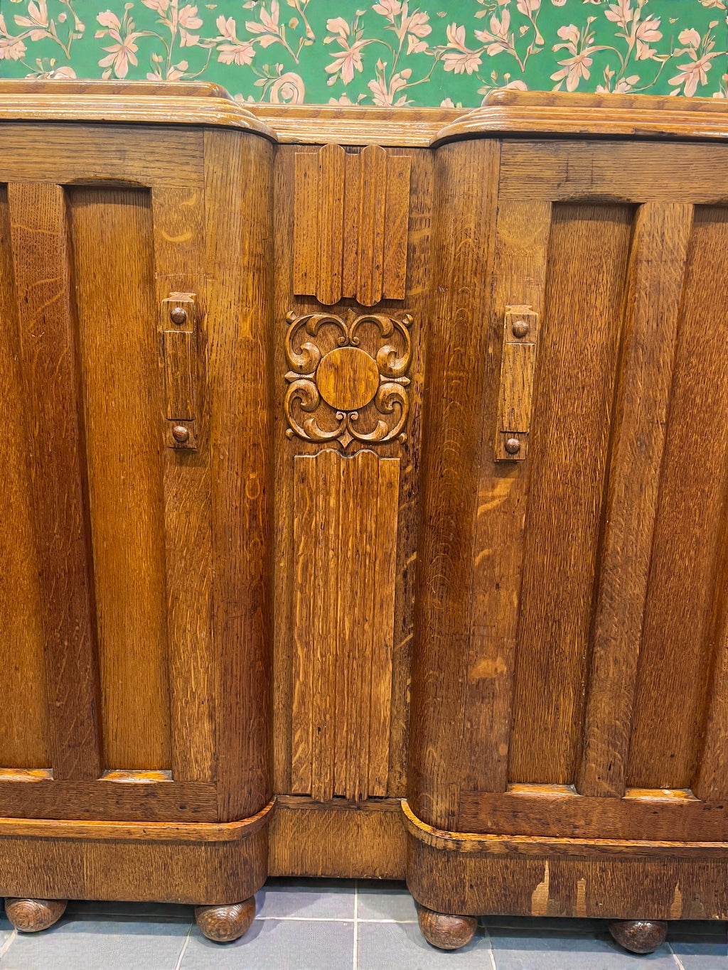 Art Deco Buffet Sideboard | Vintage 3 Drawer Deco Cabinet
