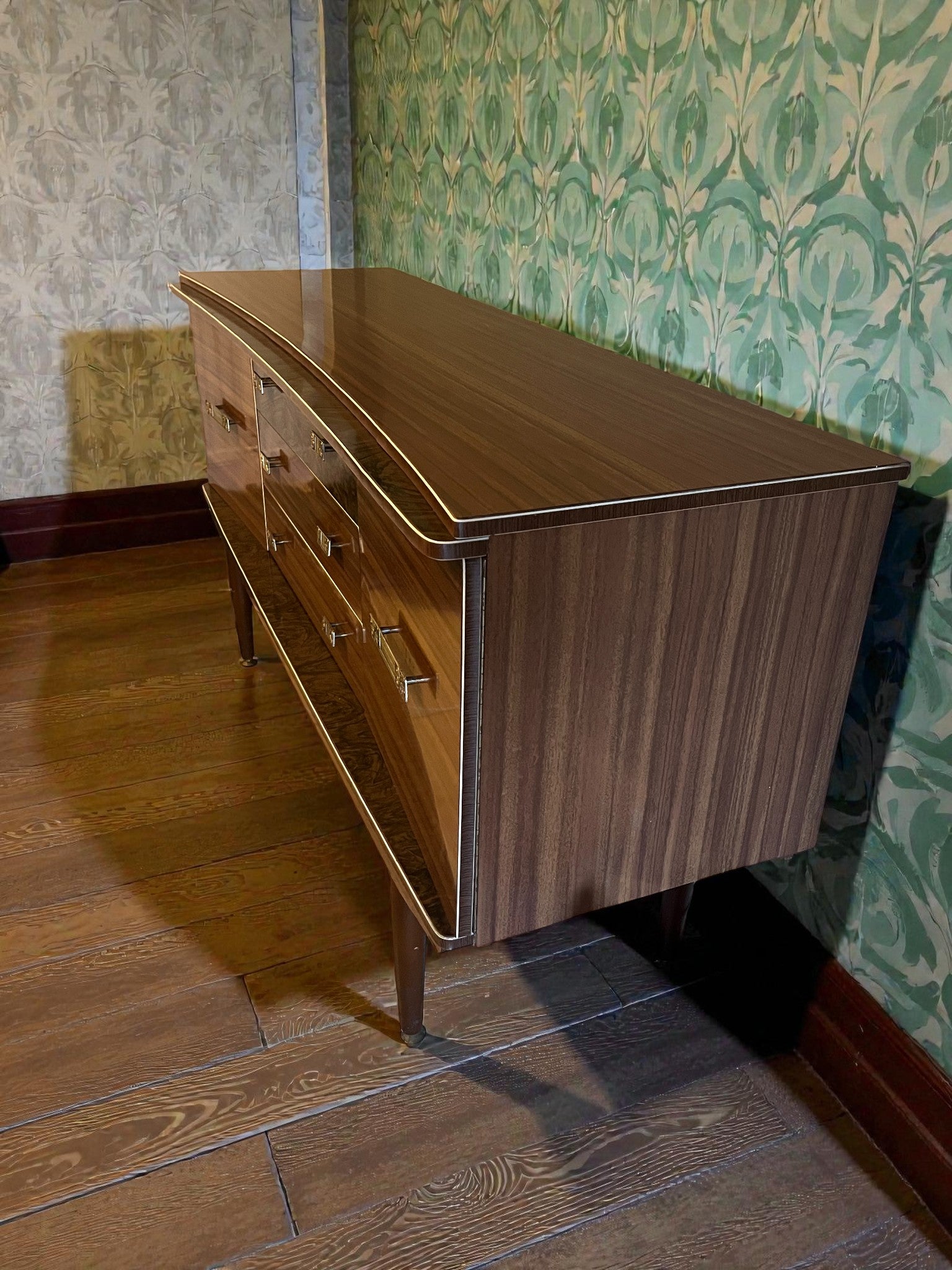 Mid-Century Vintage Sideboard | 1960s Teak 2 Door 3 Drawer Cabinet