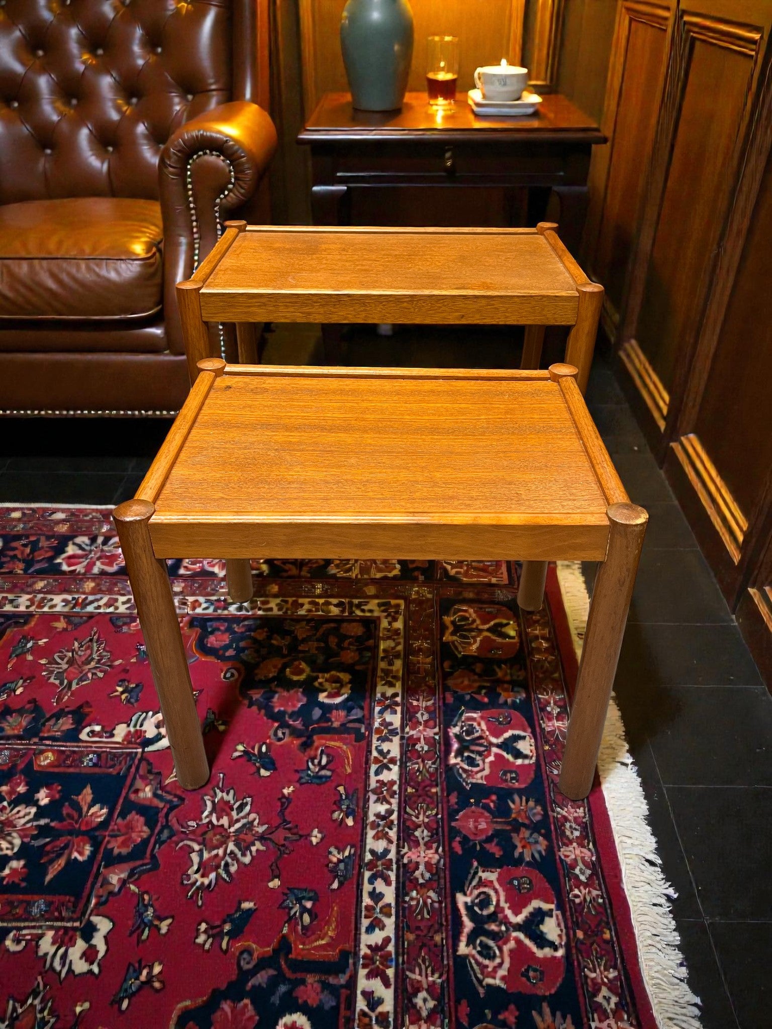 Pair of Danish Style Mid-Century Side Tables | Teak Occasional Tables