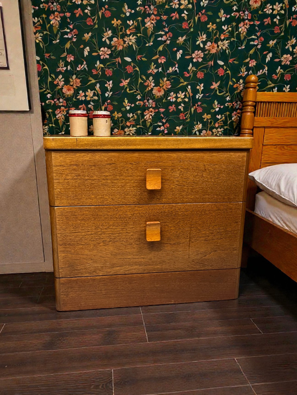 Pair of Stag Cantata Bedside Tables | Mid-Century 2 Drawer Nightstands