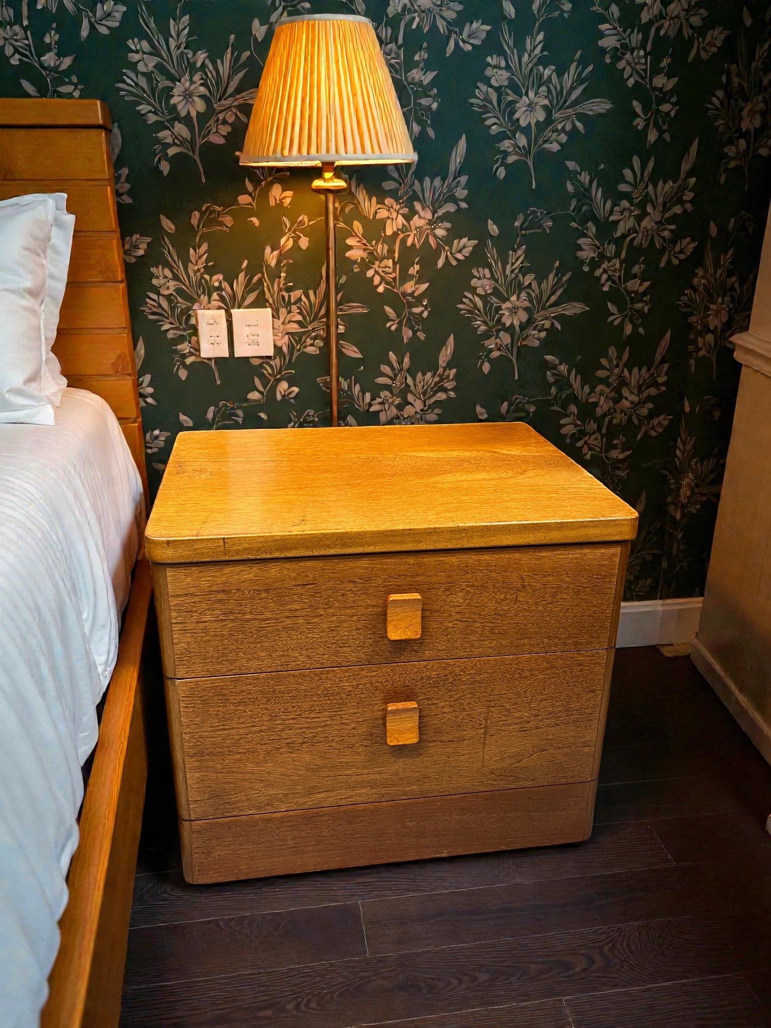 Pair of Stag Cantata Bedside Tables | Mid-Century 2 Drawer Nightstands