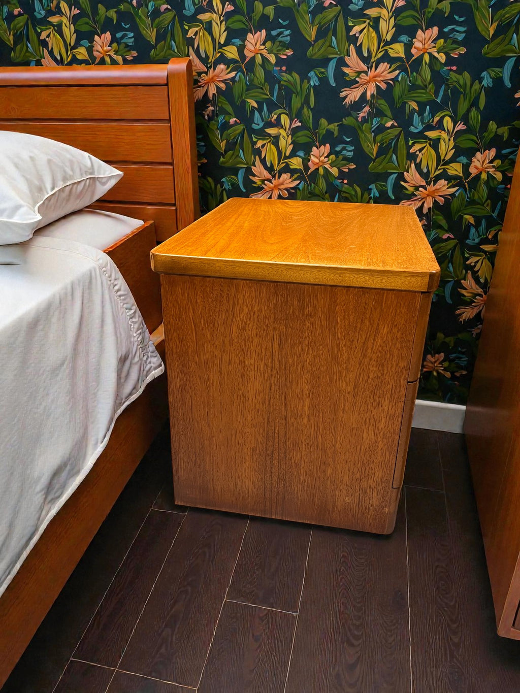 Pair of Stag Cantata Bedside Tables | Mid-Century 2 Drawer Nightstands