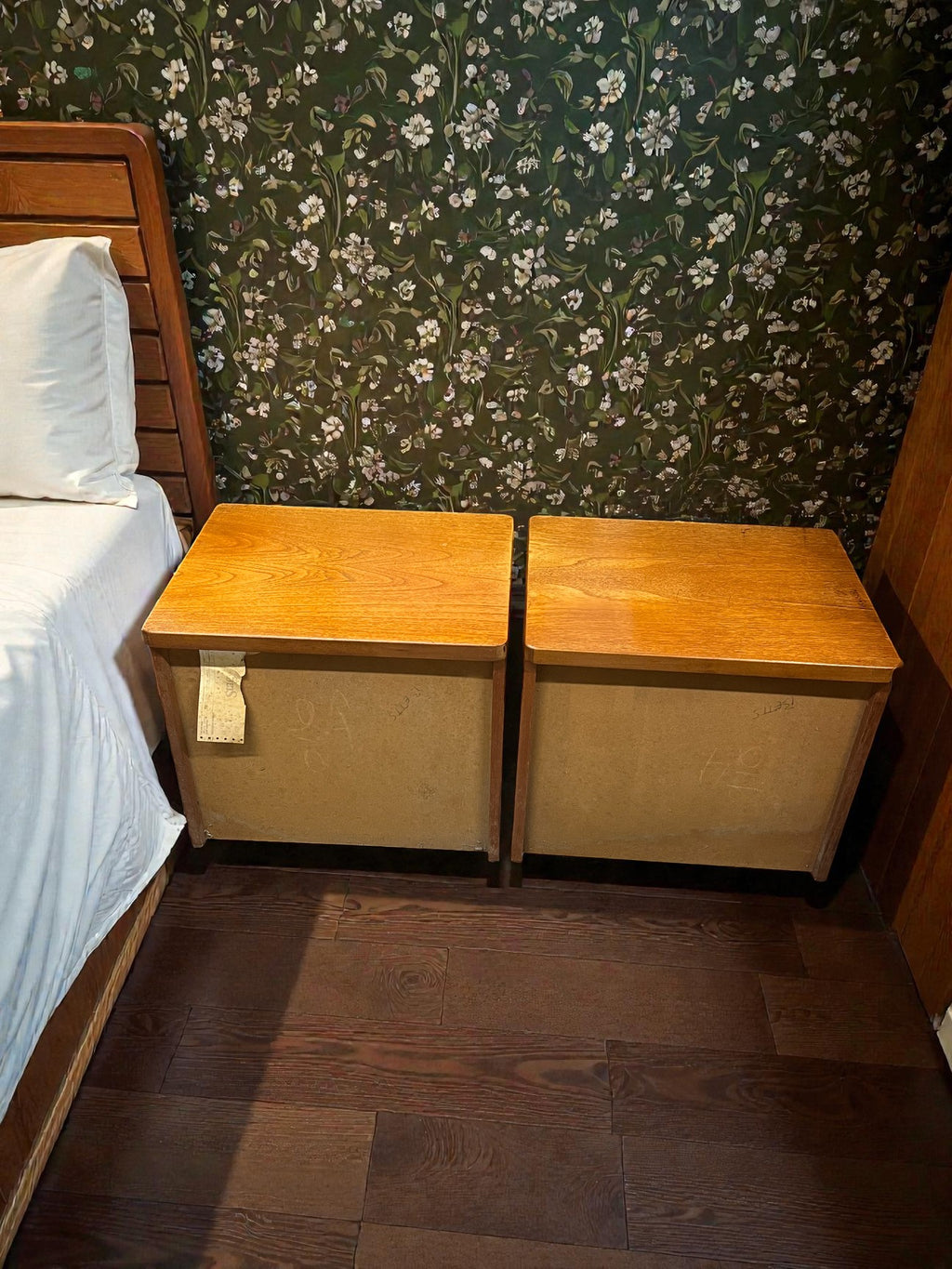 Pair of Stag Cantata Bedside Tables | Mid-Century 2 Drawer Nightstands