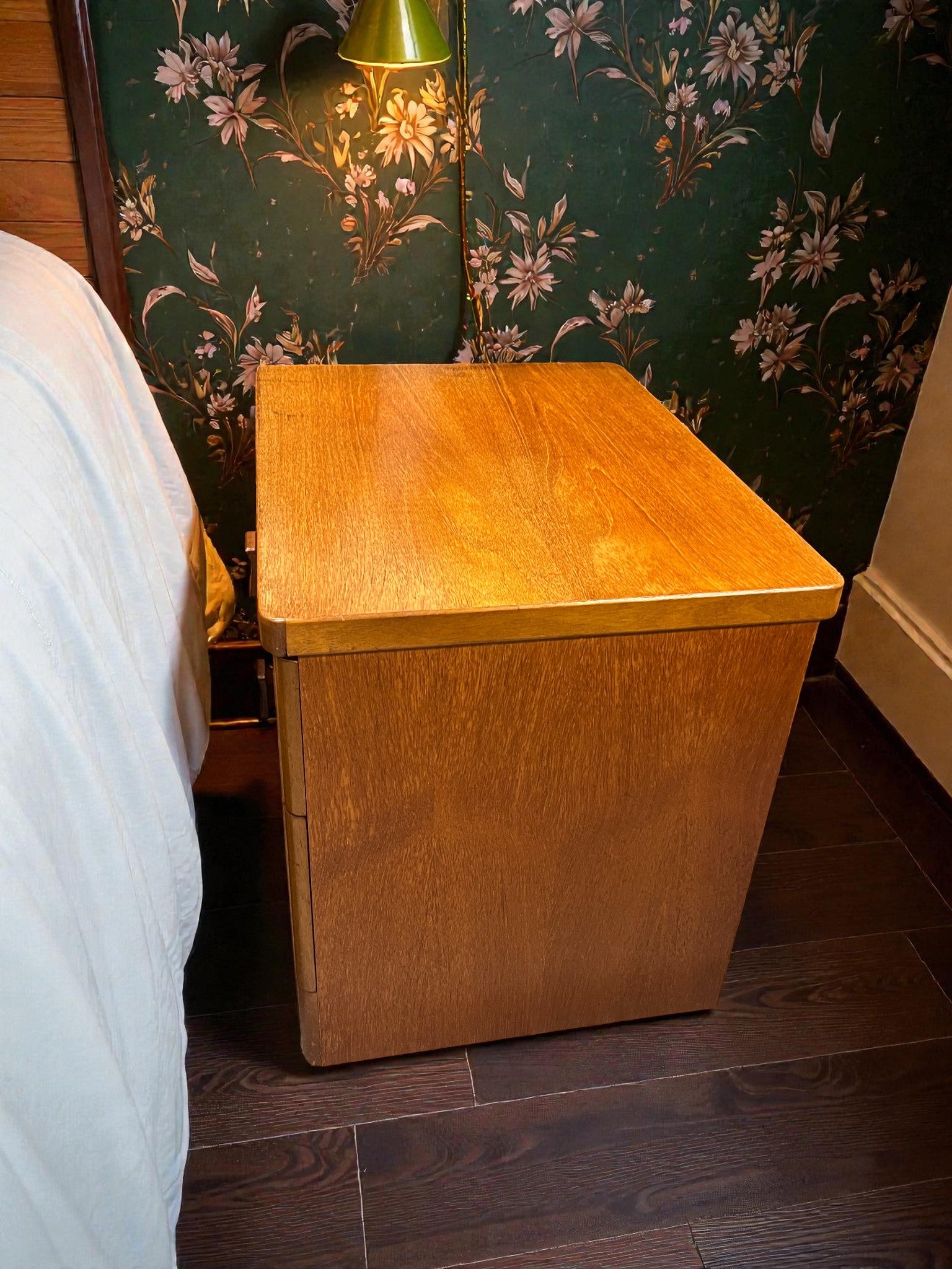Pair of Stag Cantata Bedside Tables | Mid-Century 2 Drawer Nightstands