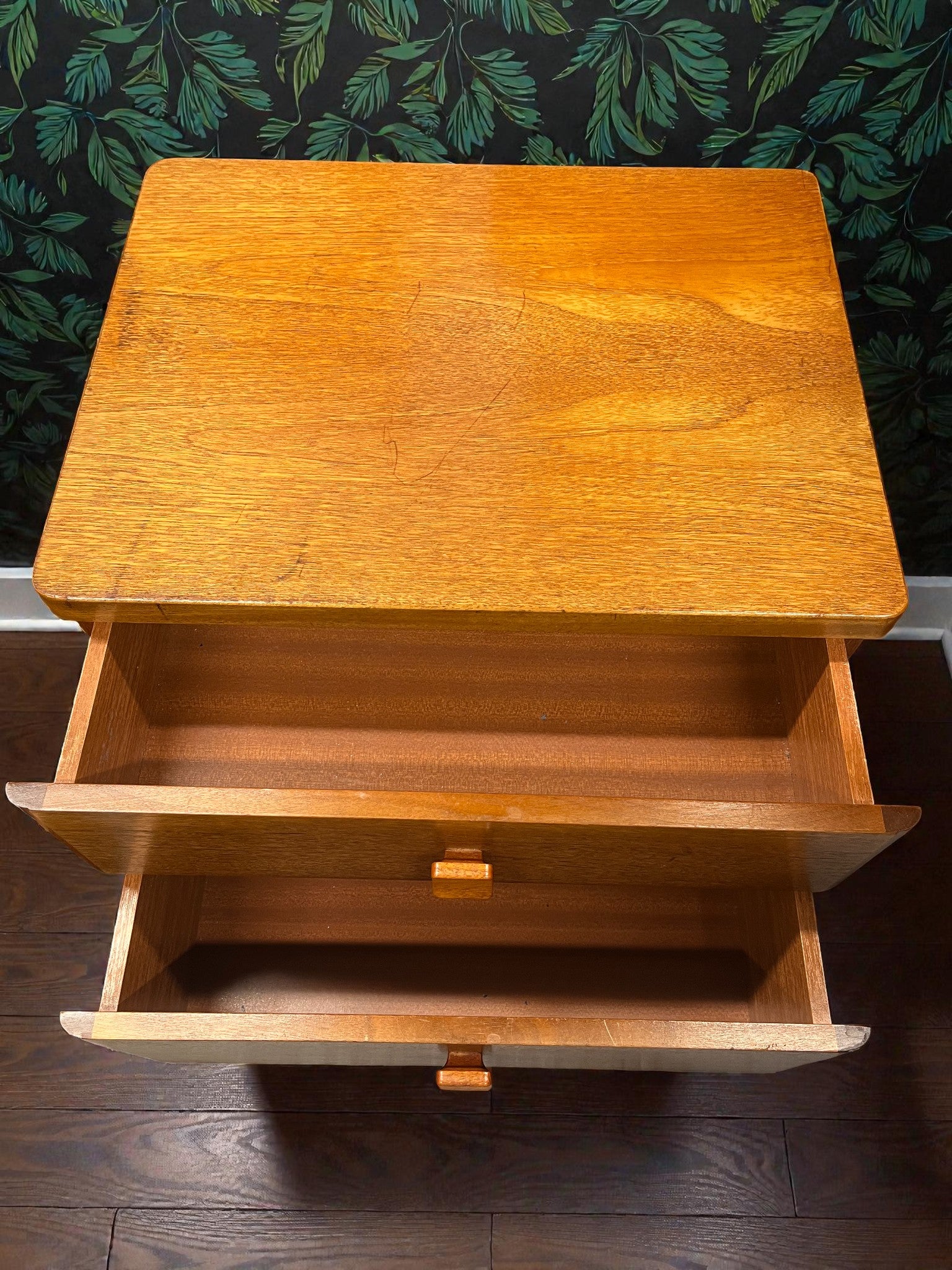 Pair of Stag Cantata Bedside Tables | Mid-Century 2 Drawer Nightstands