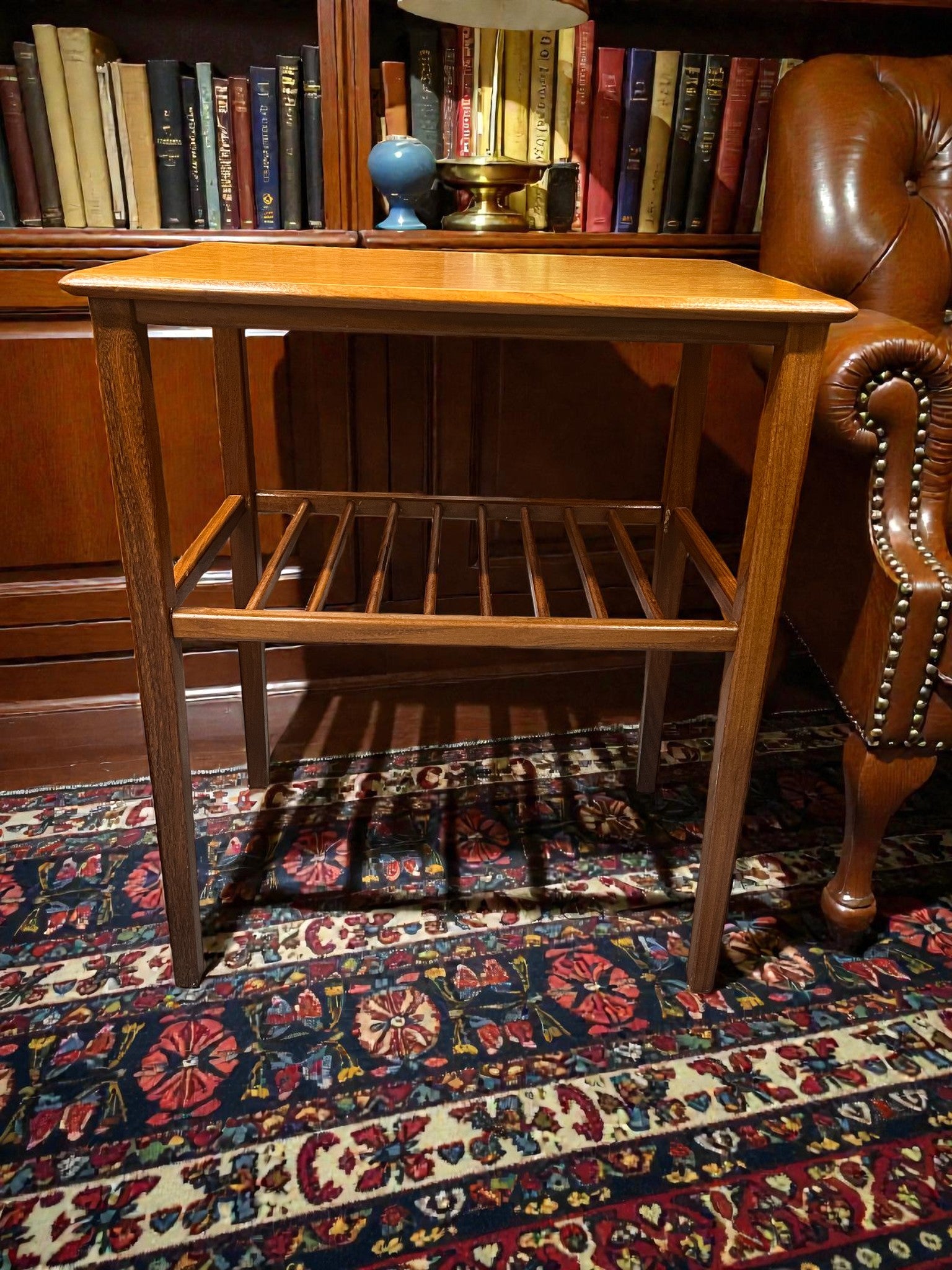 Richard Hornby Fyne Ladye Table | Mid-Century Side / Lamp Table with Shelf