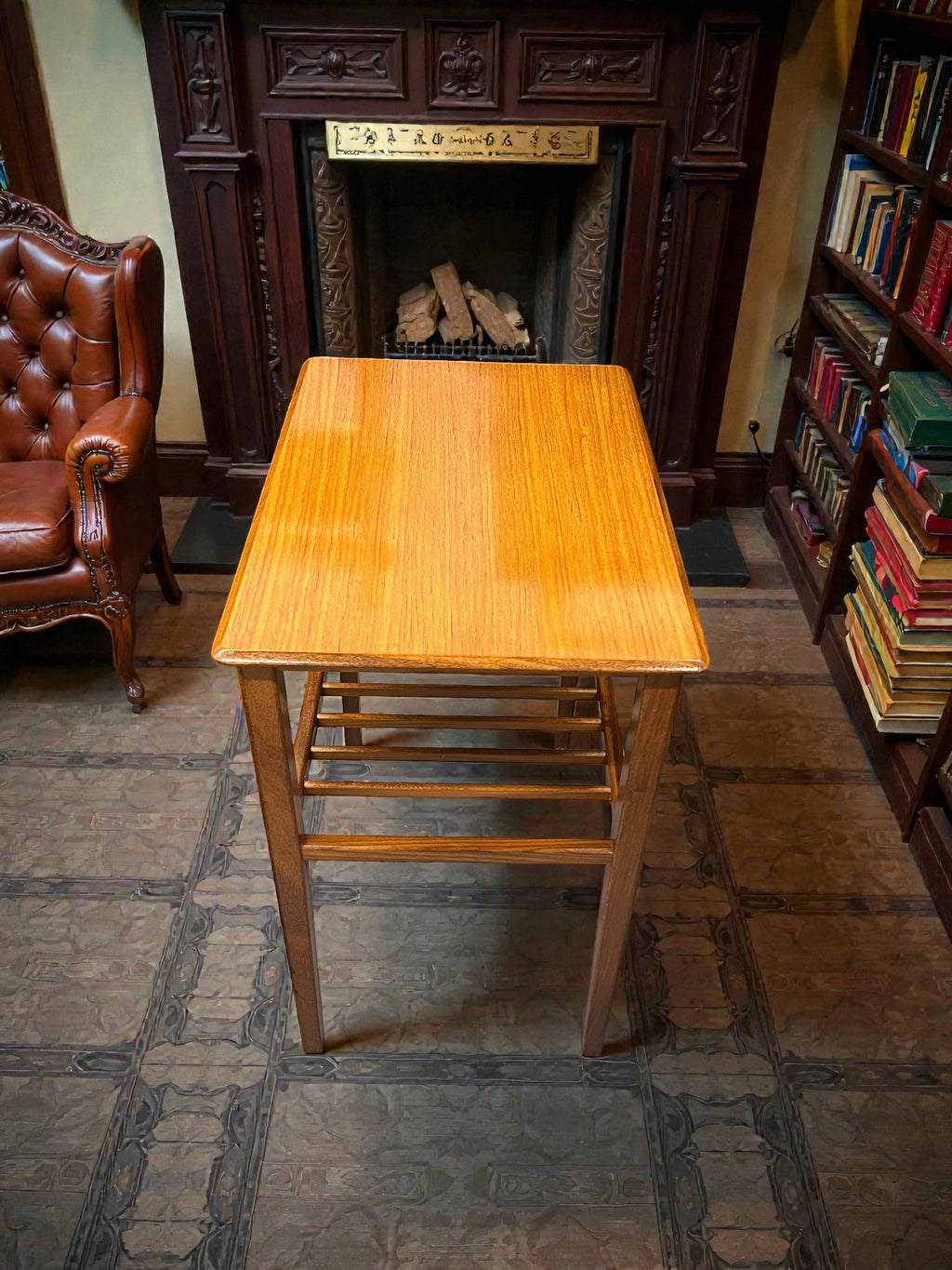 Richard Hornby Fyne Ladye Table | Mid-Century Side / Lamp Table with Shelf