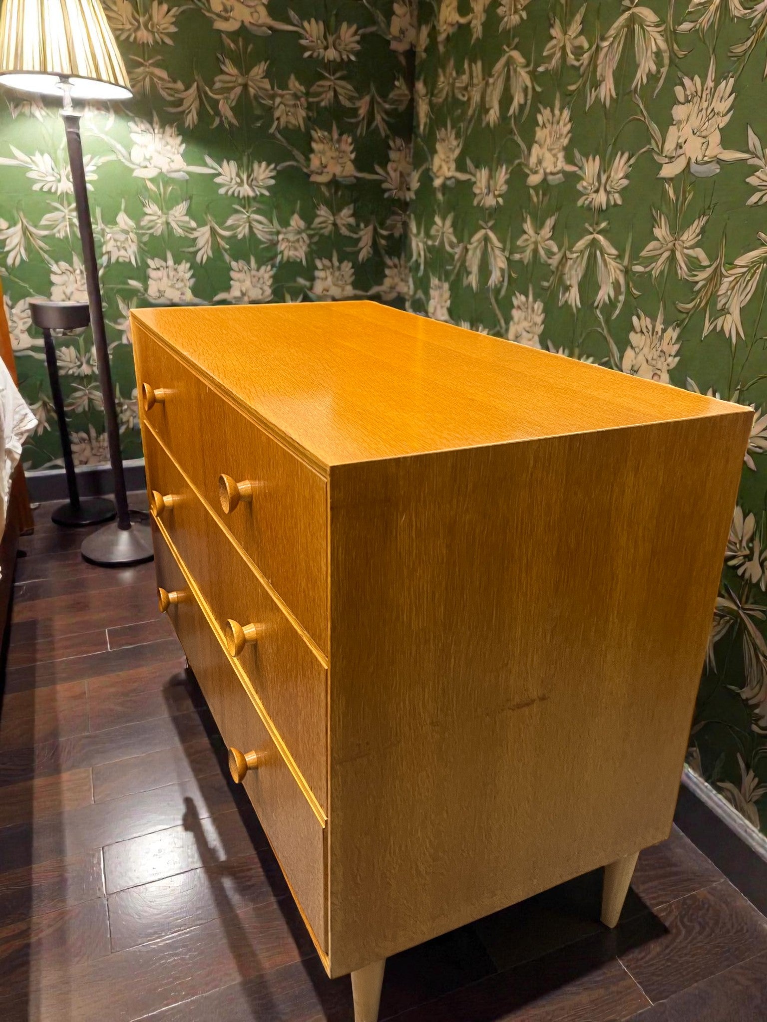 Meredew Mid-Century 3 Drawer Chest | Vintage 1960s Chest on Raised Legs
