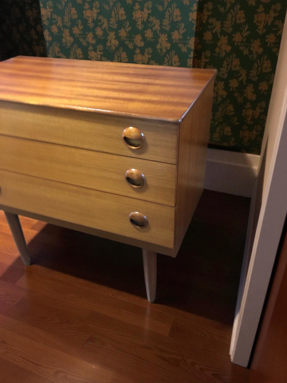 Schreiber 3 Drawer Chest | Mid-Century Teak on Raised Legs