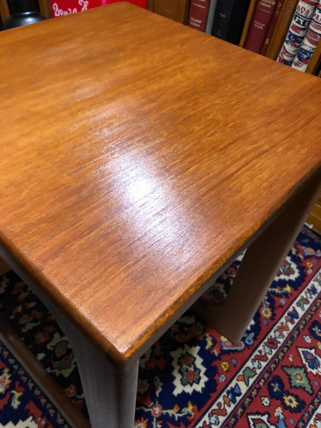 McIntosh Nest of Tables | Mid-Century Teak Tables on Casters
