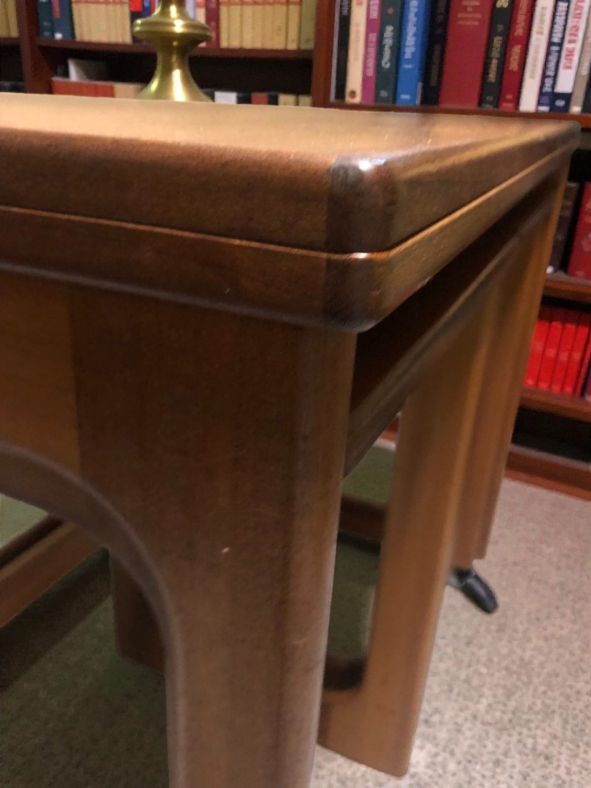 McIntosh Nest of Tables | Mid-Century Teak Tables on Casters