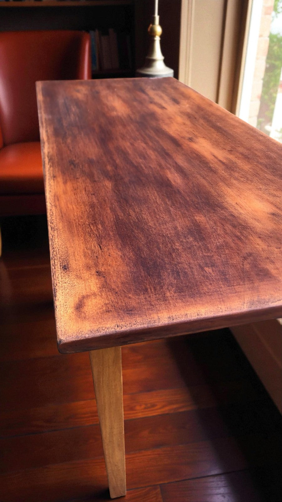 Rustic Vintage Style Coffee Table | Compact Wooden Table