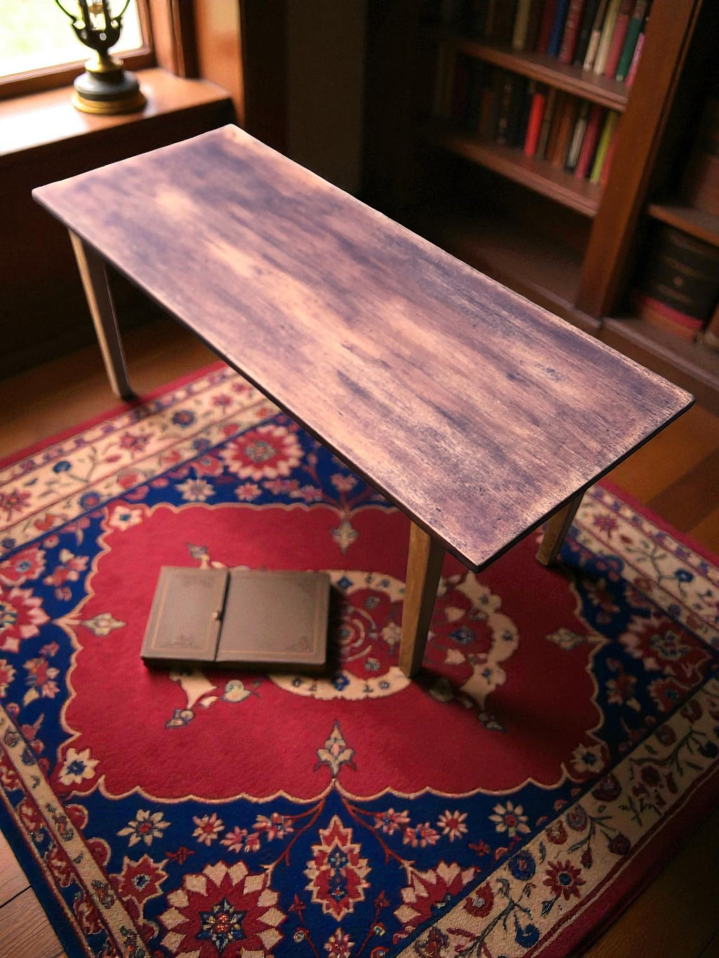 Rustic Vintage Style Coffee Table | Compact Wooden Table