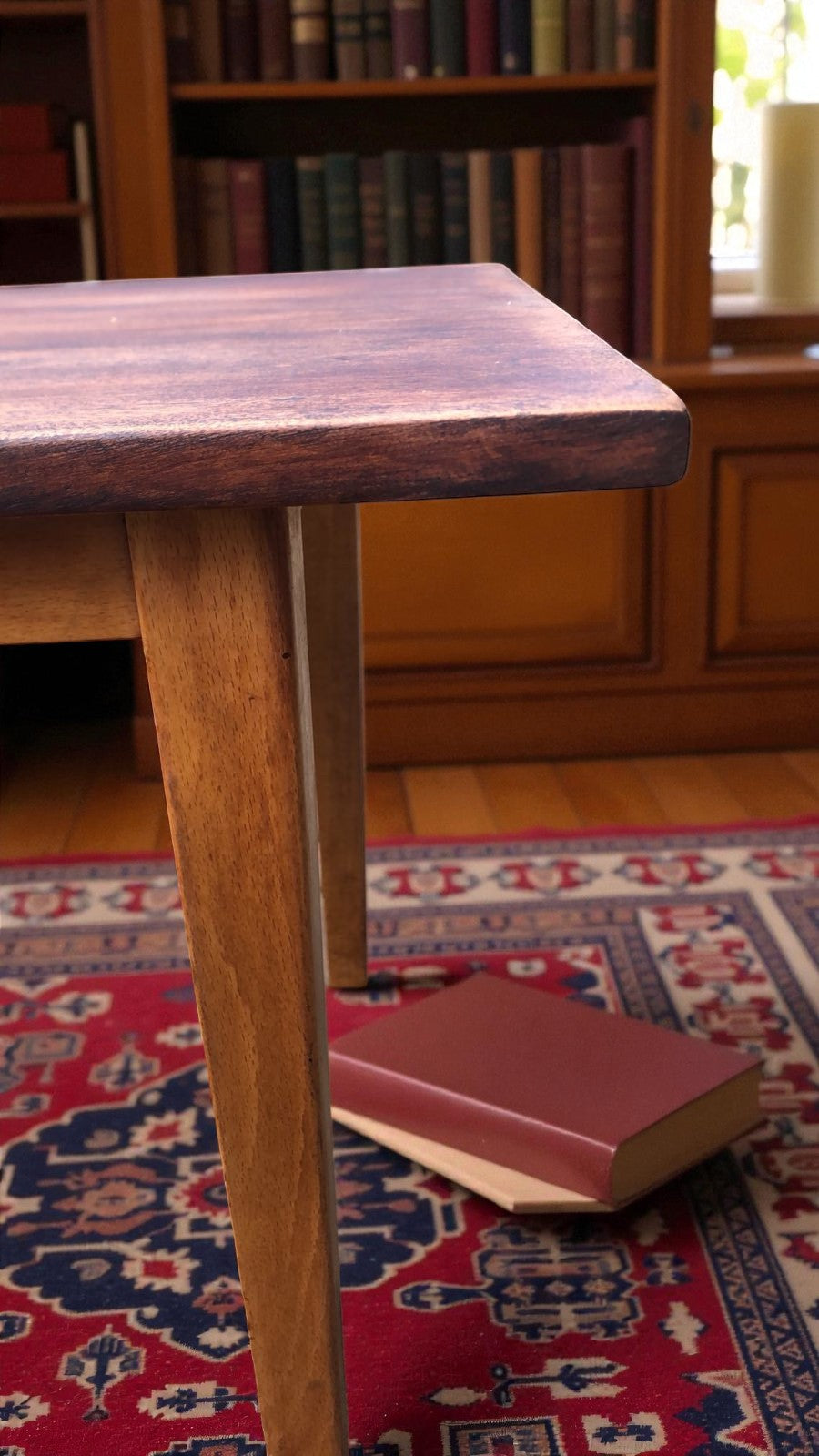 Rustic Vintage Style Coffee Table | Compact Wooden Table