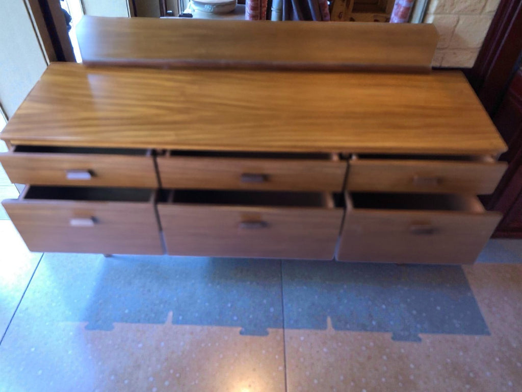 Mid-Century Teak Sideboard by Durable Suites | 6 Drawer Credenza