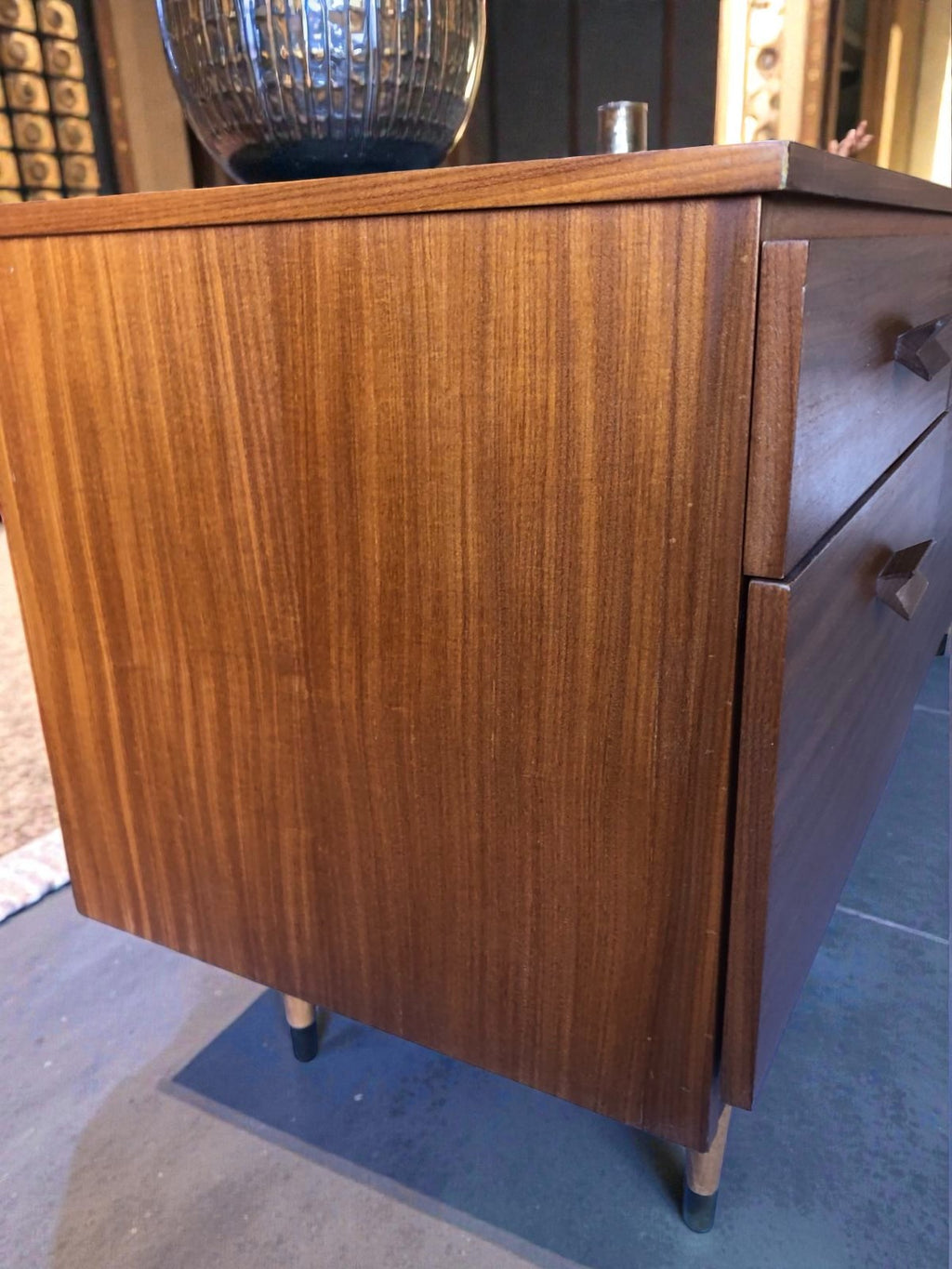 Mid-Century Teak Sideboard by Durable Suites | 6 Drawer Credenza