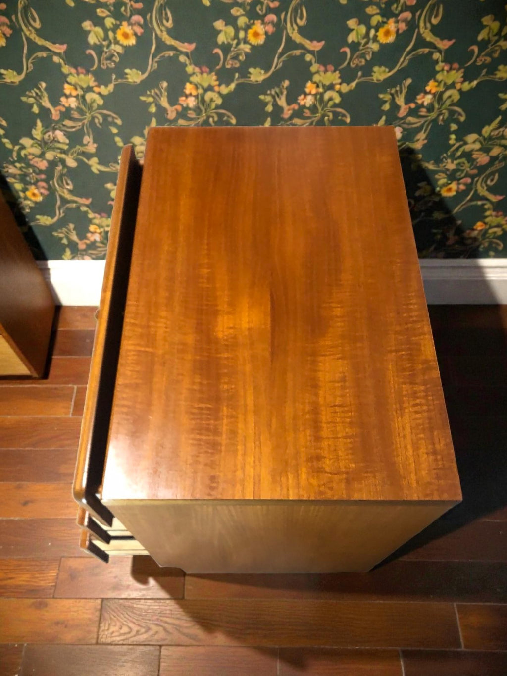 Mid-Century 3 Drawer Bedside Table | Vintage Nightstand