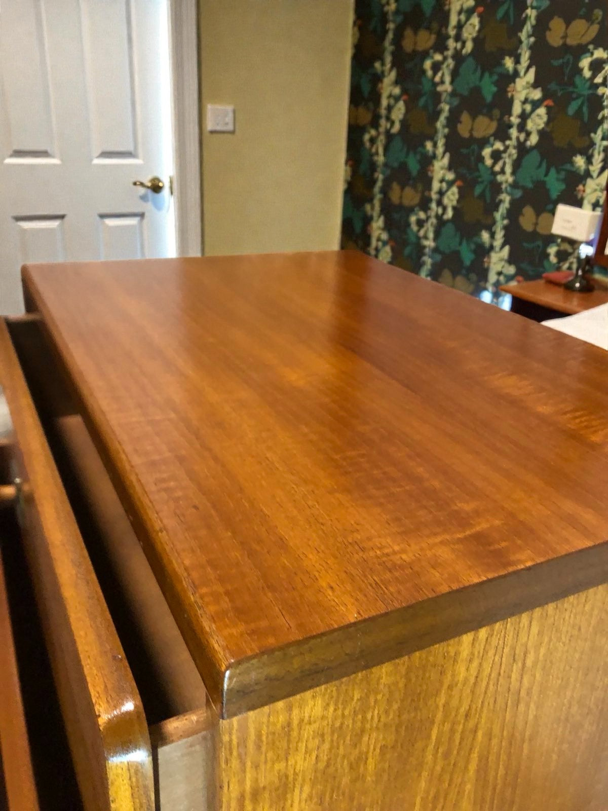 Mid-Century 3 Drawer Bedside Table | Vintage Nightstand