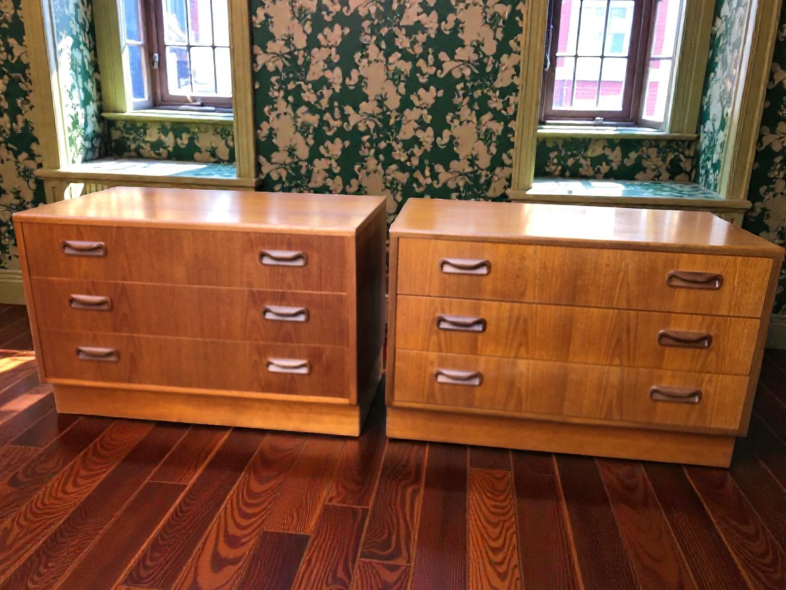 Pair of G-Plan Fresco 3 Drawer Chests | Mid-Century Teak