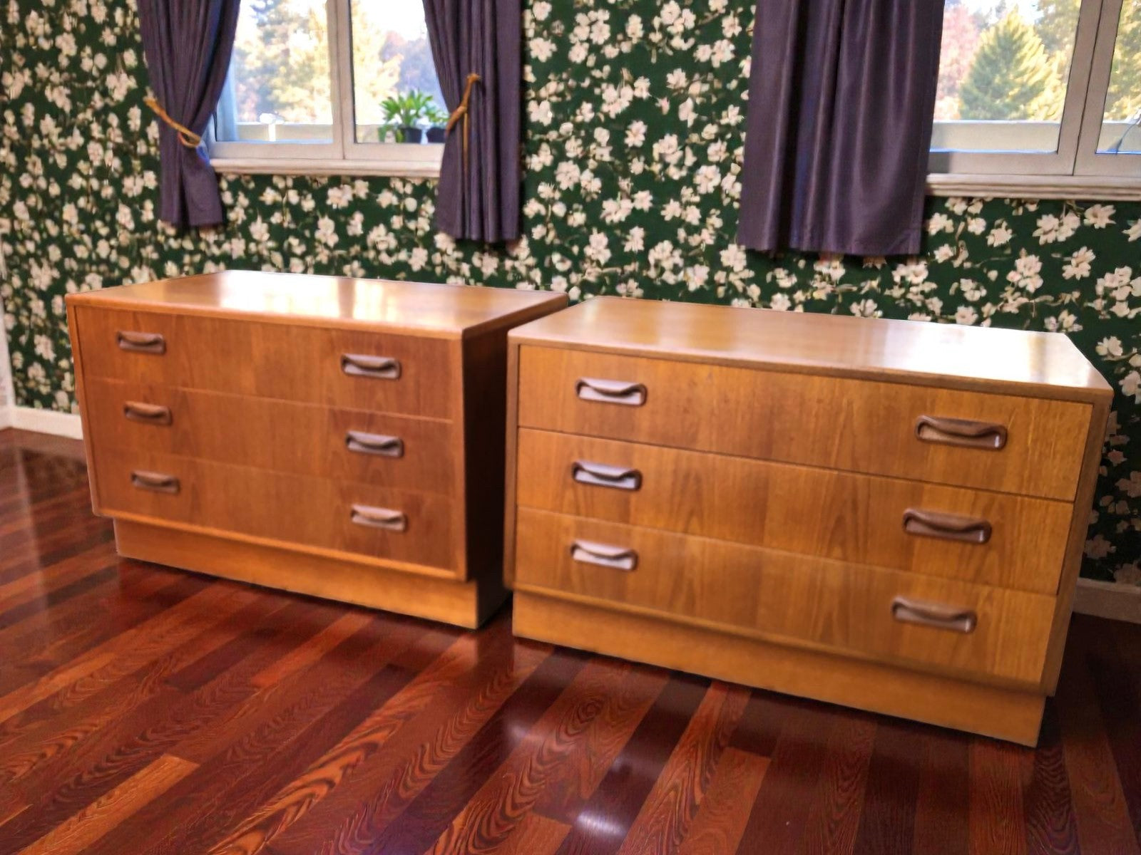 Pair of G-Plan Fresco 3 Drawer Chests | Mid-Century Teak