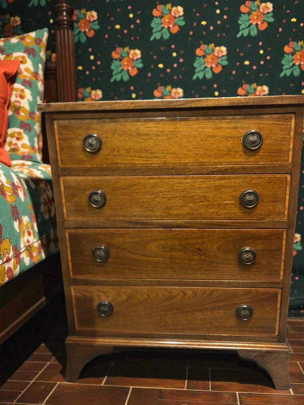 Stag Mid-Century Four Drawer Chest | Vintage Teak Chest of Drawers