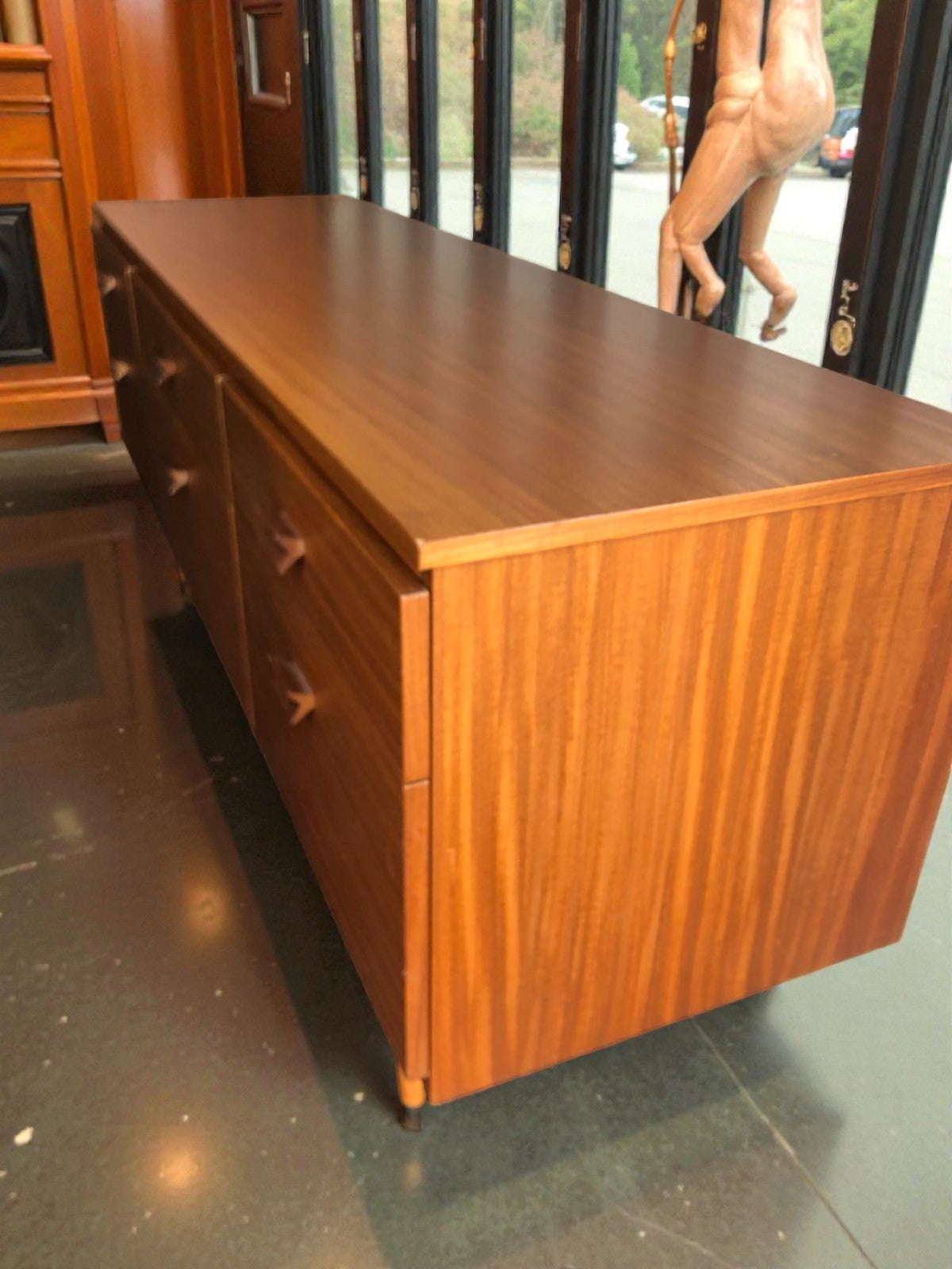 Mid-Century Teak Sideboard by Durable Suites | 6 Drawer Credenza