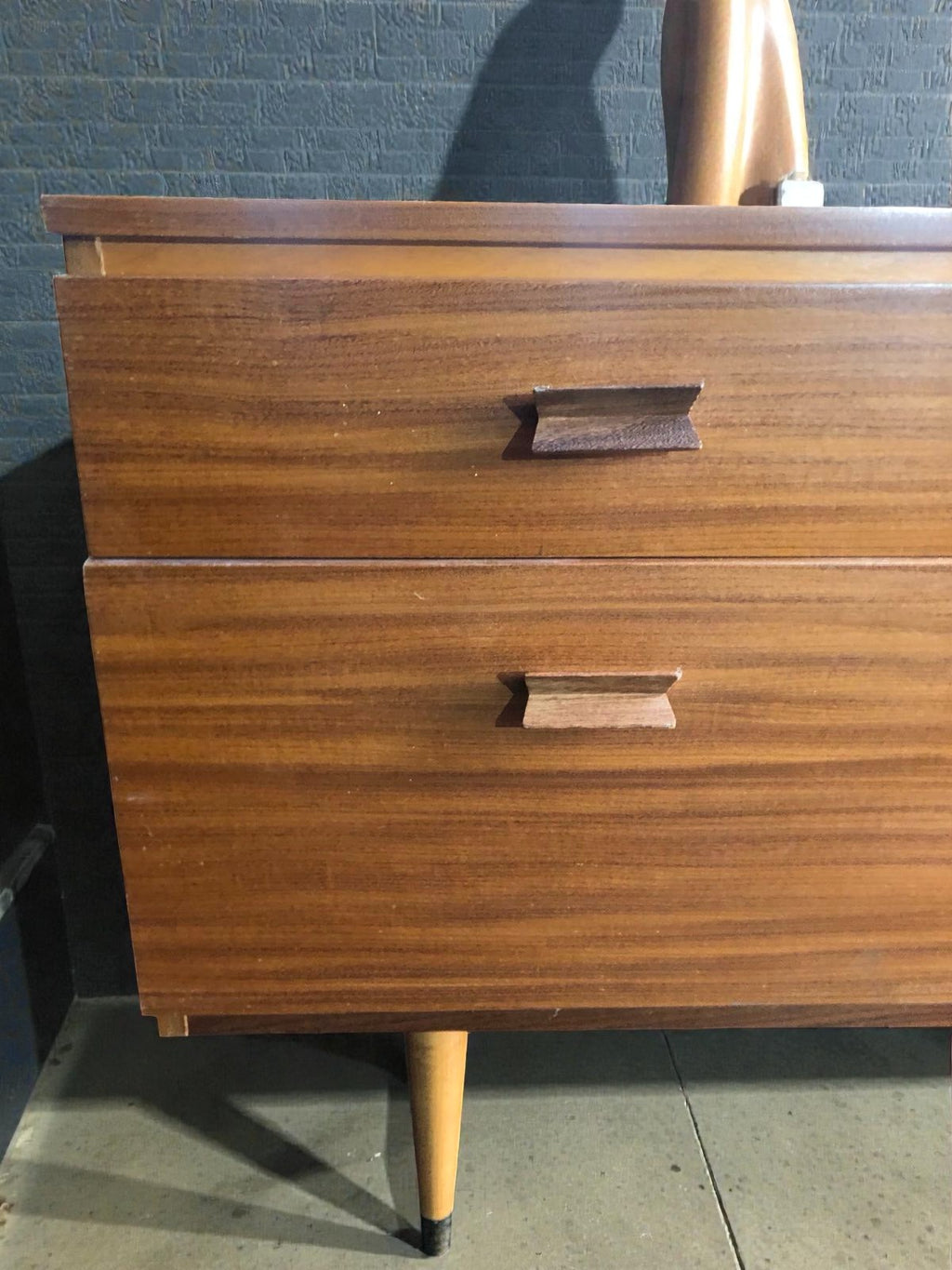 Mid-Century Teak Sideboard by Durable Suites | 6 Drawer Credenza