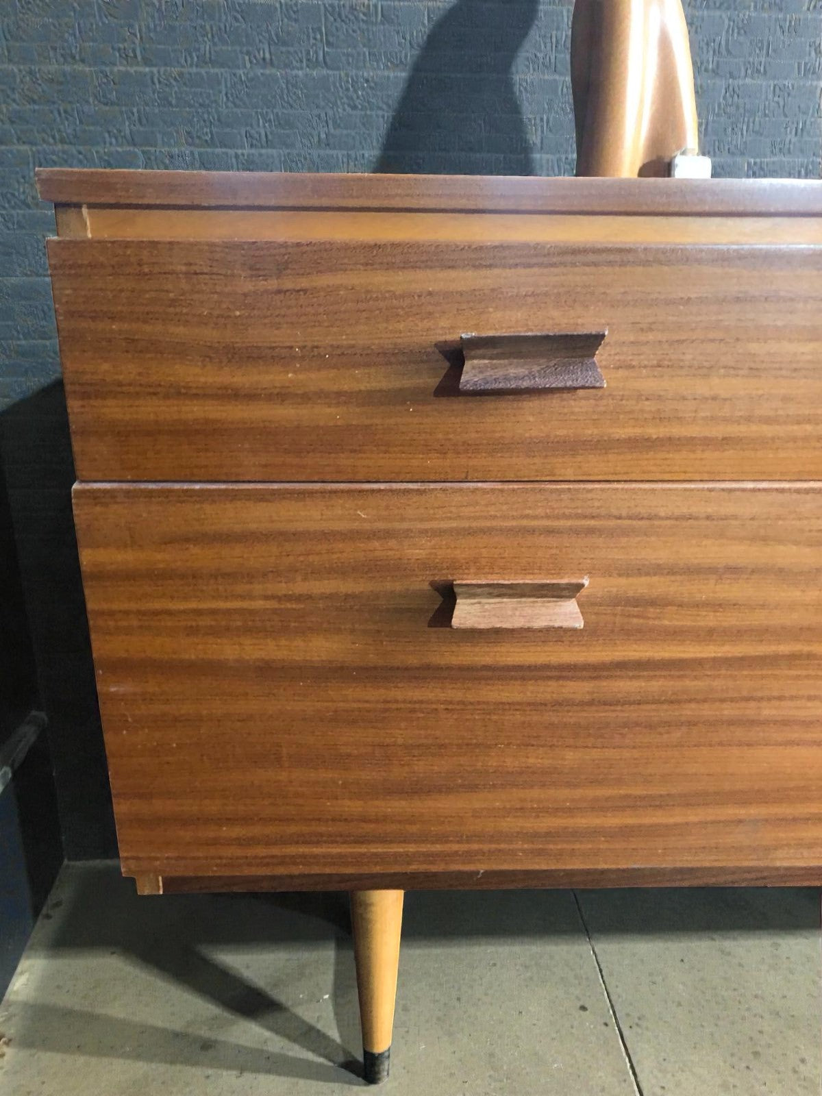 Mid-Century Teak Sideboard by Durable Suites | 6 Drawer Credenza