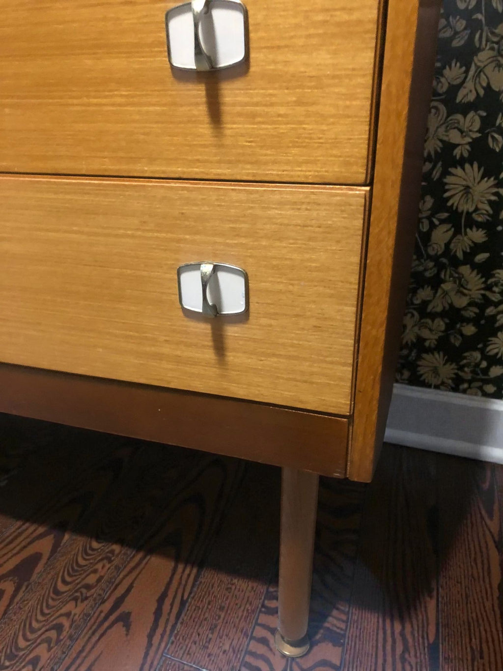 Mid-Century Chest of Drawers | Vintage 5 Drawer Tallboy on Dansette Legs
