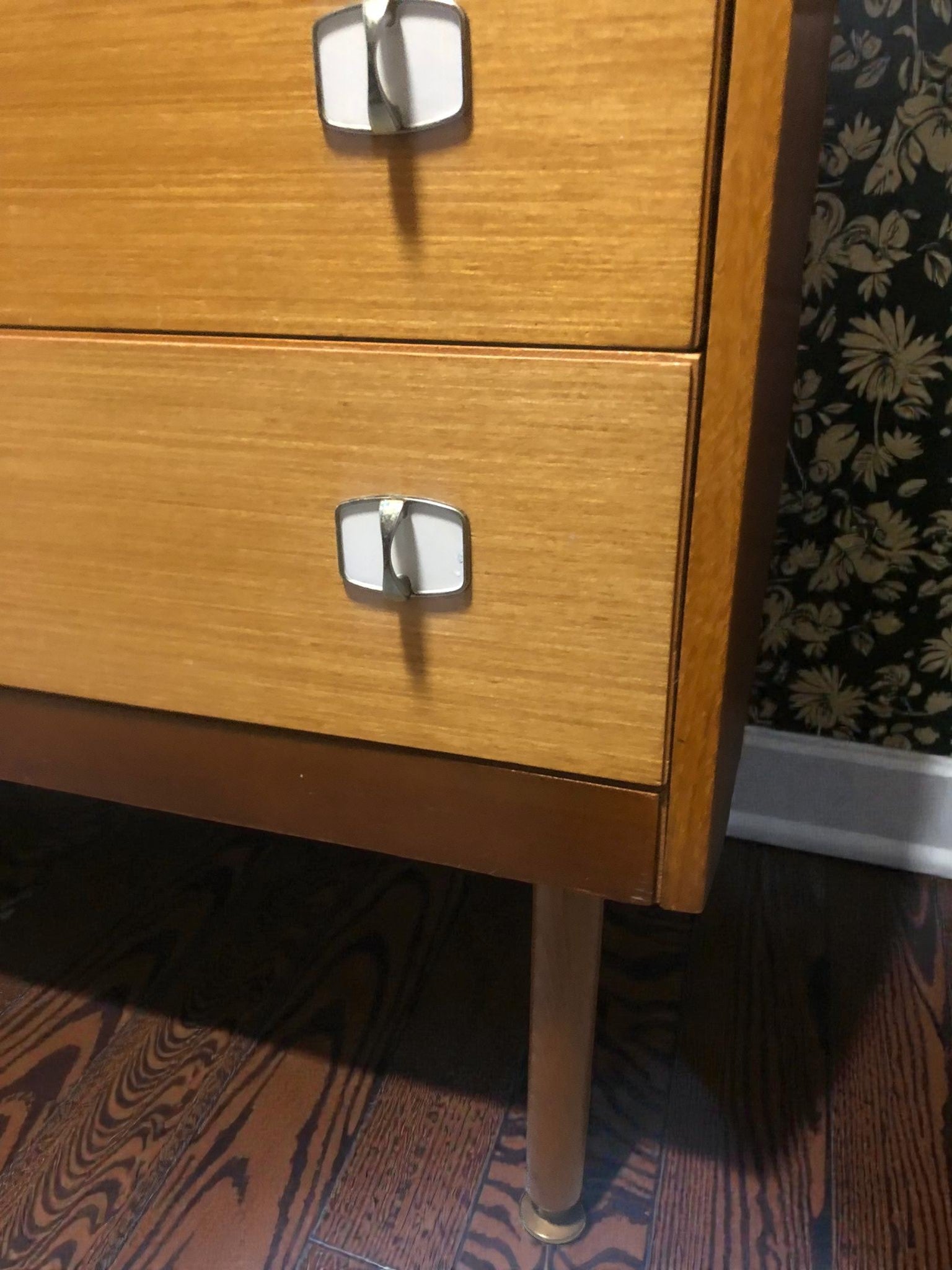 Mid-Century Chest of Drawers | Vintage 5 Drawer Tallboy on Dansette Legs