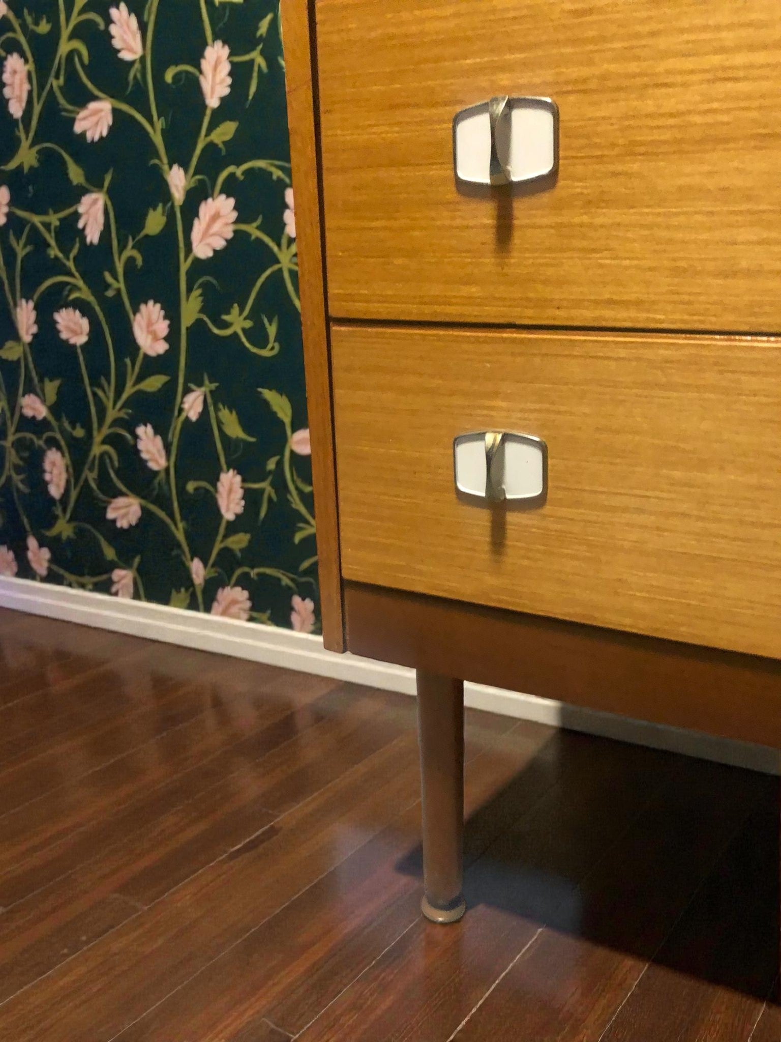Mid-Century Chest of Drawers | Vintage 5 Drawer Tallboy on Dansette Legs