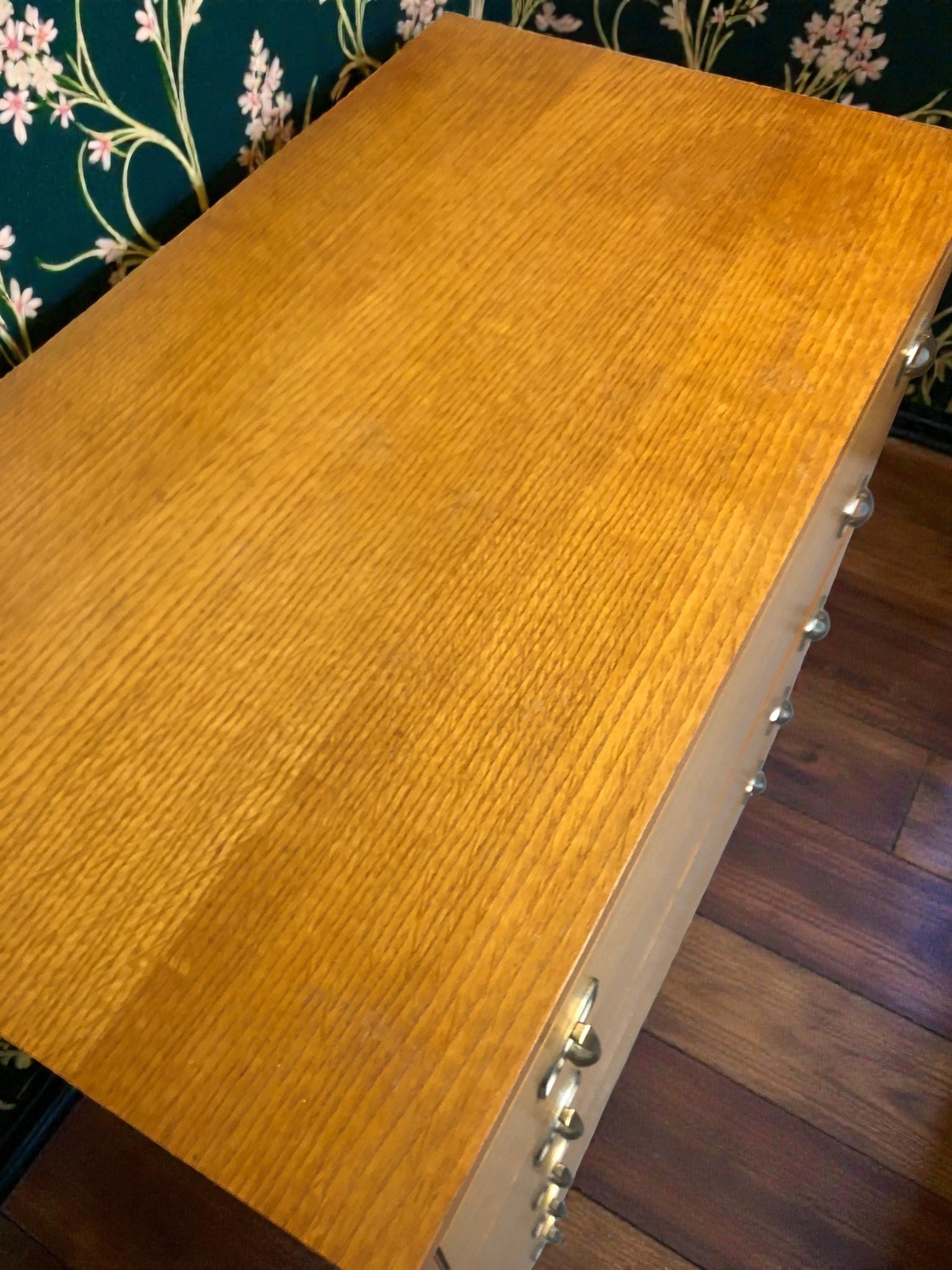 Mid-Century Chest of Drawers | Vintage 5 Drawer Tallboy on Dansette Legs