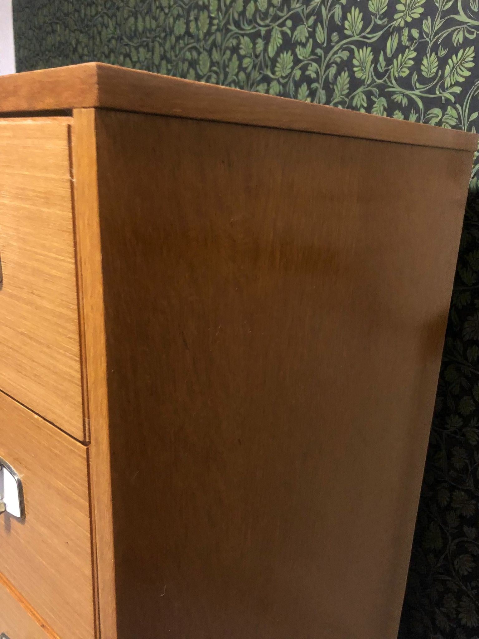 Mid-Century Chest of Drawers | Vintage 5 Drawer Tallboy on Dansette Legs