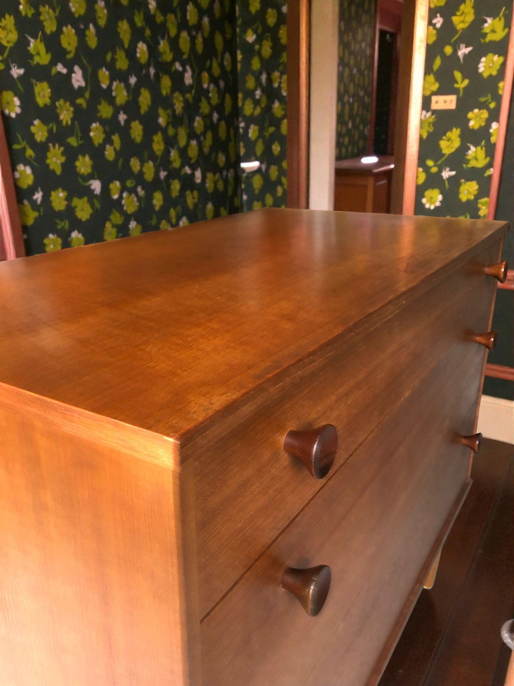 Avalon Mid-Century Three Drawer Chest | Teak 1960s Chest of Drawers